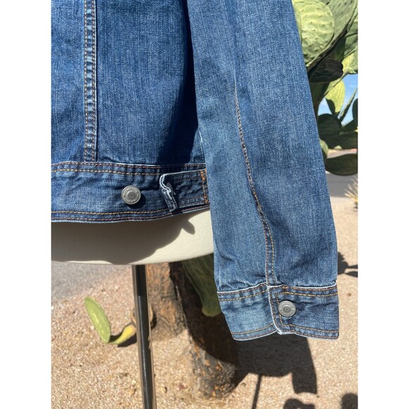 Vintage Denim Jacket Medium VTG Liz Claiborne Jean Jacket VTG Jean Button Down M - Picture 6 of 14
